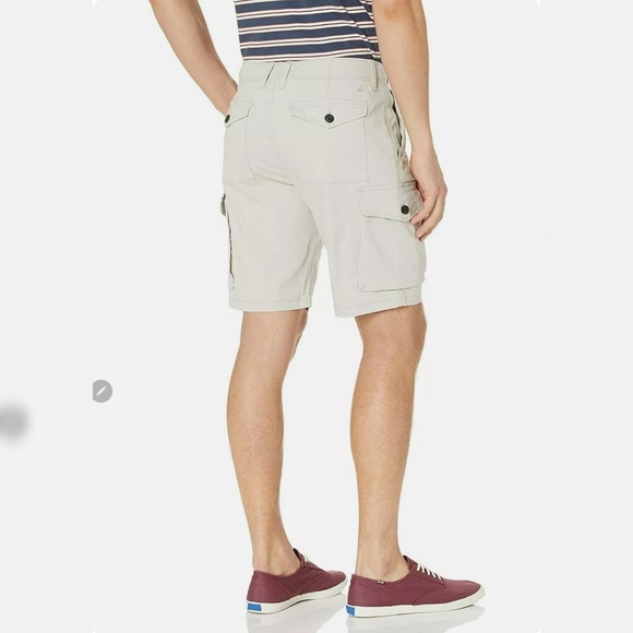NWT Lucky Brand Mens 33 Stone Beige Stretch  Cotton Cargo Shorts, - Picture 4 of 4